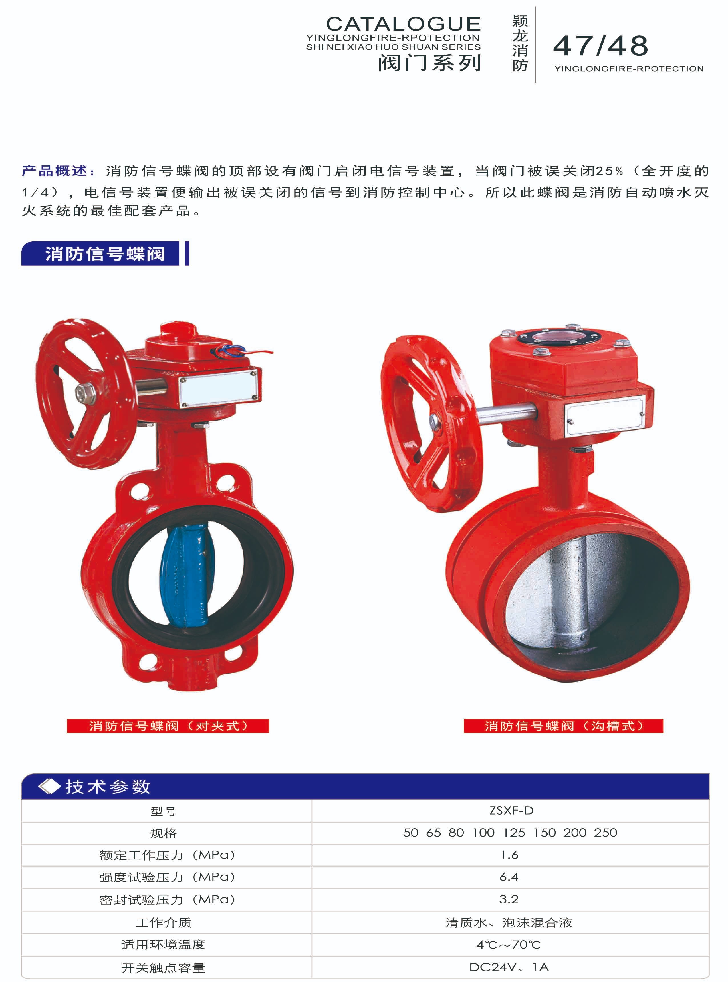 颖龙：消防阀门系列 